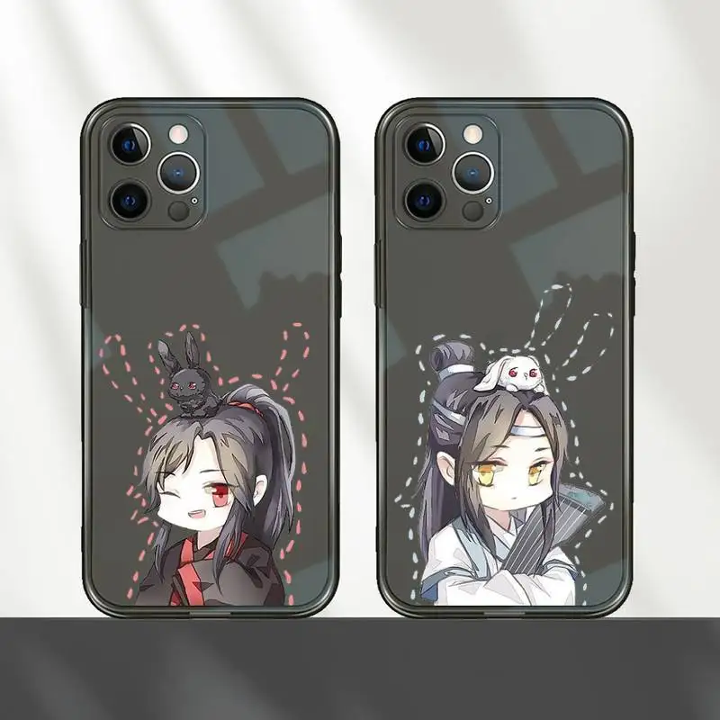 

Mo Dao Zu Shi Cartoon Cute Anime Phone Case Transparent for iPhone 7 8 11 12 se 2020 mini pro X XS XR MAX Plus
