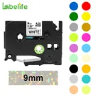 1 шт. 221 ламинированные 221 121 9 мм черный на белом лента для этикеток 221 совместимый для печати этикеток 121 621 421 521 Стандартный ленты