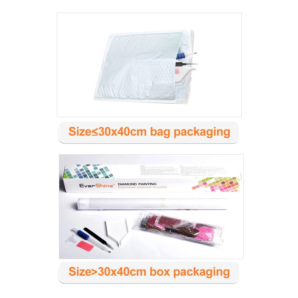 EverShine вышивка алмазами оранжевый пейзаж полный квадрат алмазная живопись