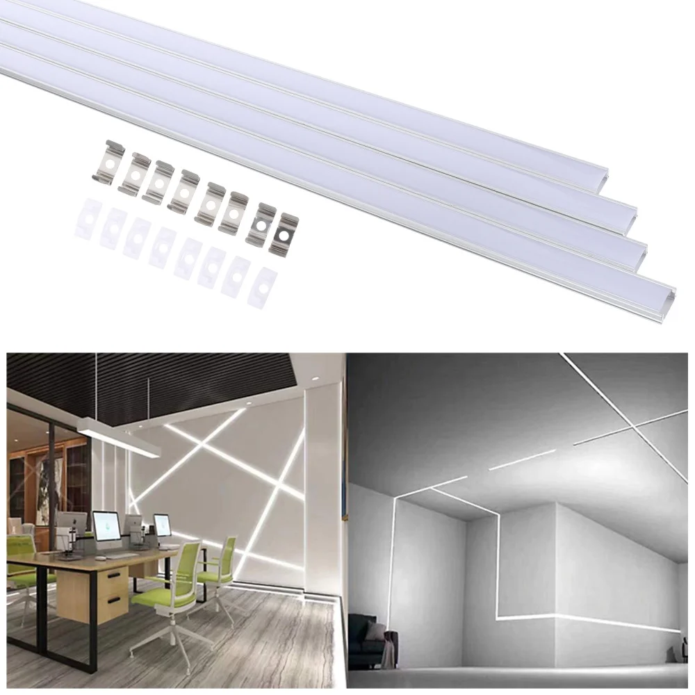 

4 Sets LED Aluminum Profile LED Aluminum Channel Aluminum Profile Housing