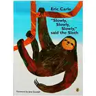 Медленно, медленно, медленно, сказал ленивый от Eric Carle, развивающая английская картинная книга, обучающая карточная книга для детей, подарки для детей