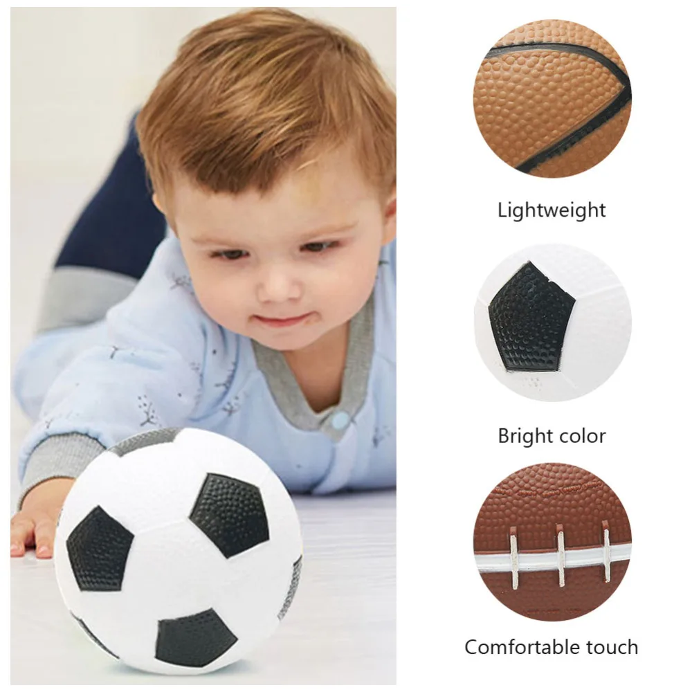 

1 Set/3pcs Kids Inflatable Balls Basketball Soccer and Rugby with Pump