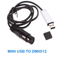 usb to dmx interface adapter controller dmx512 computer stage lighting control usb a male metal shell to din 3pin female adapter