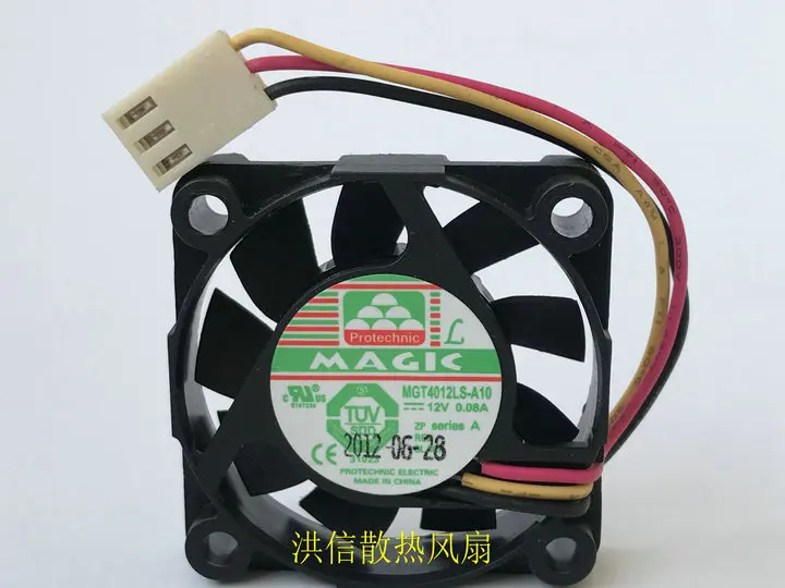 

Original 4010 mgt4012ls-a10 12V 0.08A three wire silent cooling fan