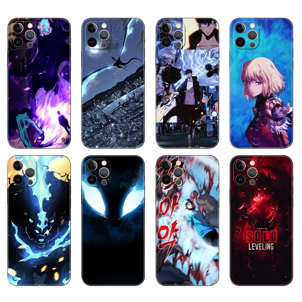 Черный чехол из ТПУ для iphone 5 5s se 2020 6 6s 7 8 plus x 10 XR XS 11 12 mini pro MAX задняя крышка аниме