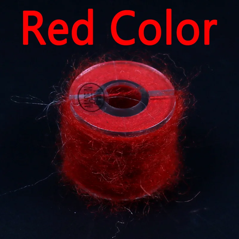 Red Color Bimoo 1 Катушка Nymph Scud муха Связывание Dubbing Line Dub для рыбалки муха Материал корпуса розовый серый оливковый оранжевый и т. Д - Цвет: Red Color