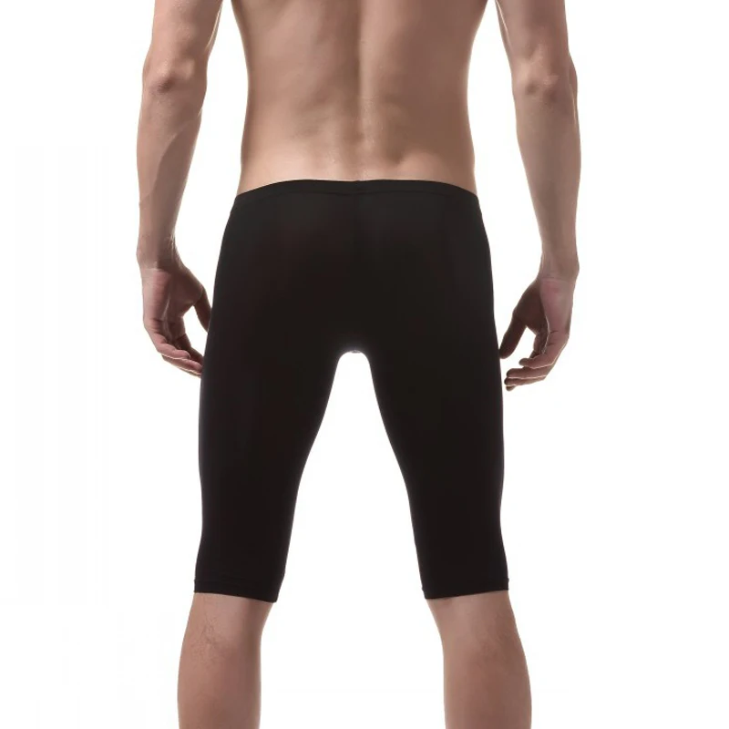 Шорты мужские корректирующие эластичные штаны с заниженной талией летние для