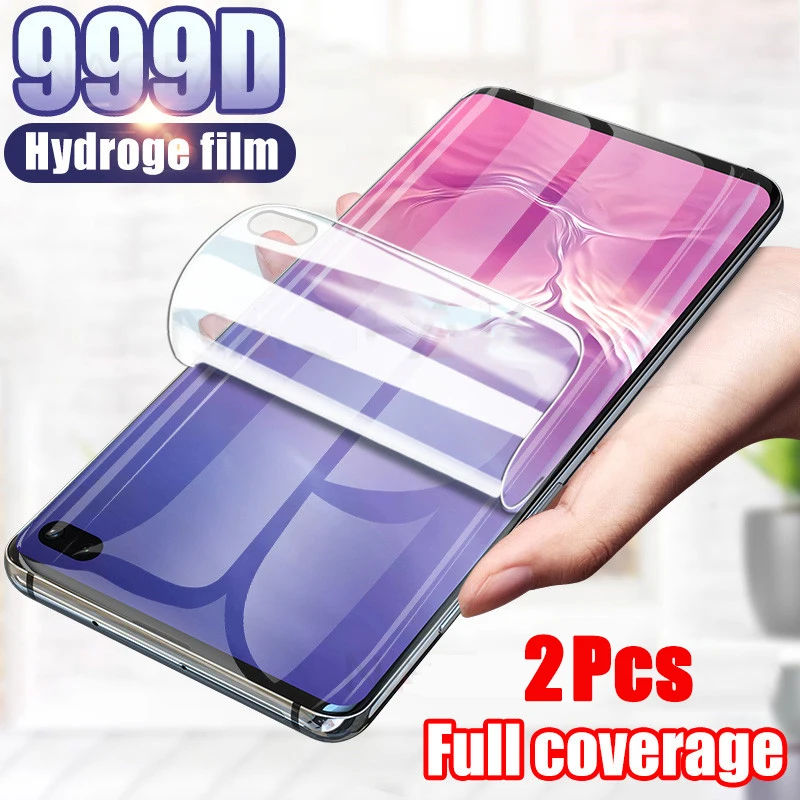 

2Pcs Hydrogel Film For Samsung S21 S20 S10 S9 S8 Plus Screen Protector Film For Samsung Note 10 9 Plus A72 A12 A32 A51 A52 A71