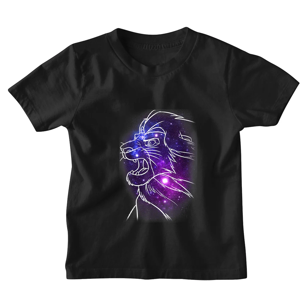 

Детские футболки Four Seasons унисекс, летние новые удобные футболки с круглым вырезом и коротким рукавом, принтом «Король Лев» и Симба», милые де...