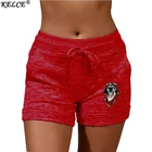 Шорты женские с заниженной талией, модные повседневные пикантные пляжные облегающие спортивные штаны для фитнеса с принтом собаки, лето 2021