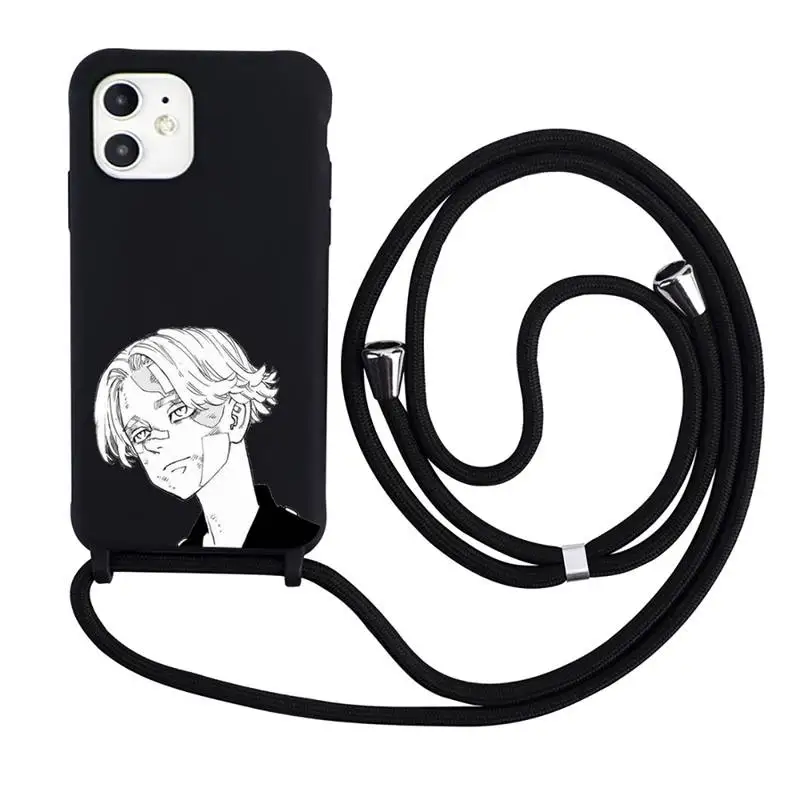 

Tokyo Revengers japanese anime Phone Case Necklace Lanyard for iPhone 12 11 8 7 se 2020 mini pro X XS XR MAX Plus
