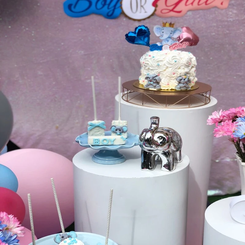 5 шт. белые круглые подставки для укравечерние торта|Украшения своими руками