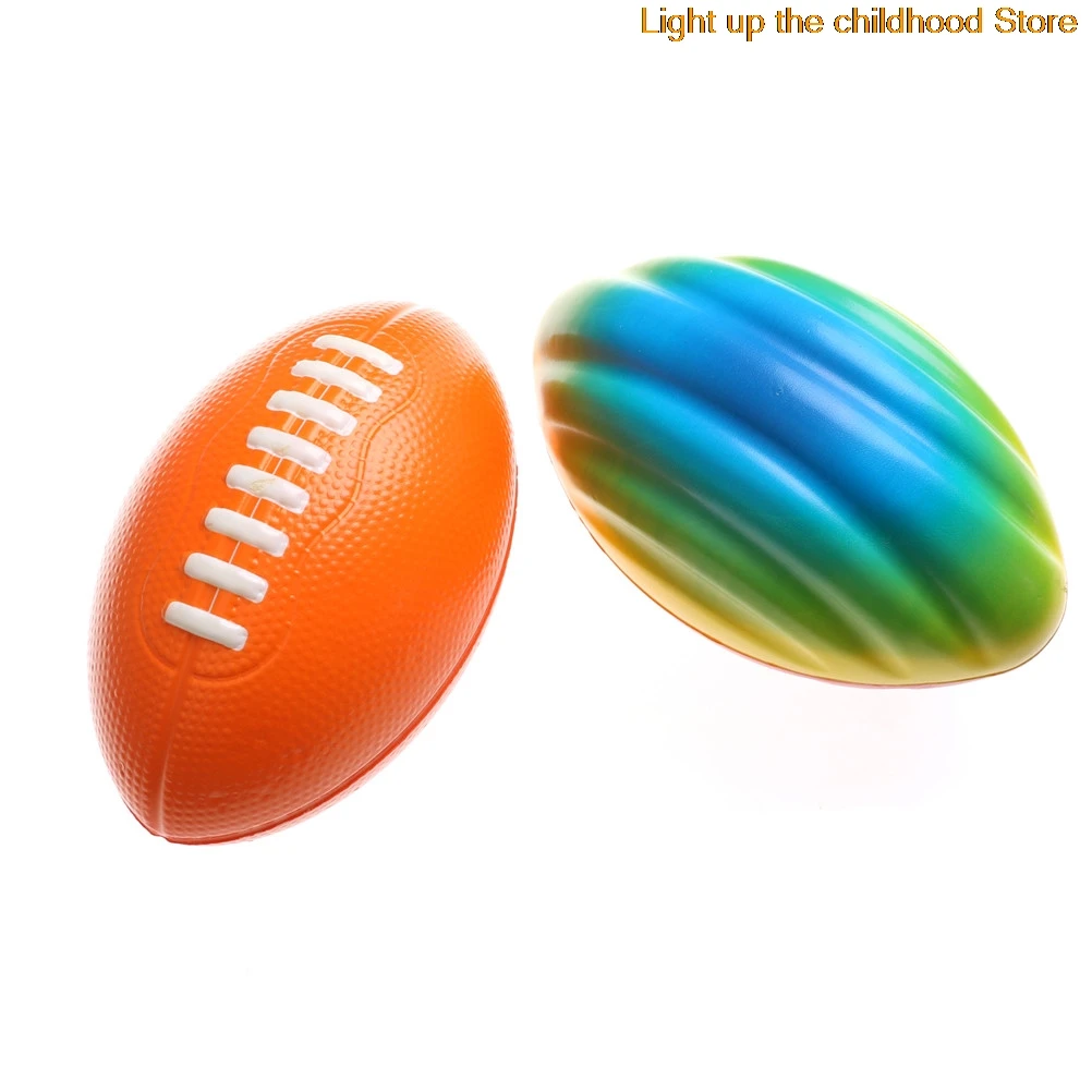 

PU Soft Bouncy Rugby Squeeze Venting Ball Stress Relief Release Pressure Toys 4 Colors Pet Training Relaxation Aids Gift