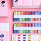 Пигмент для рисования в металлической коробке, твердый, акварельные краски в наборе 122448 цветов