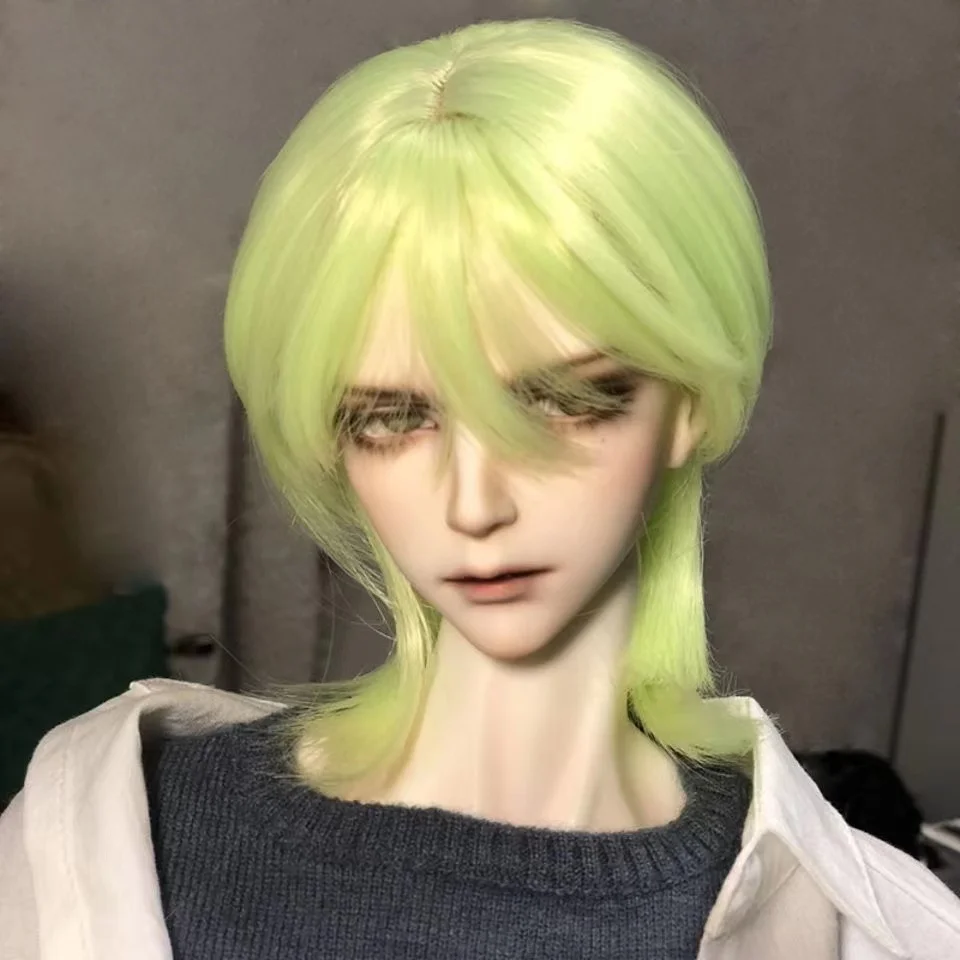 Мужская кукла с короткими волосами Детские волосы молочный шелк