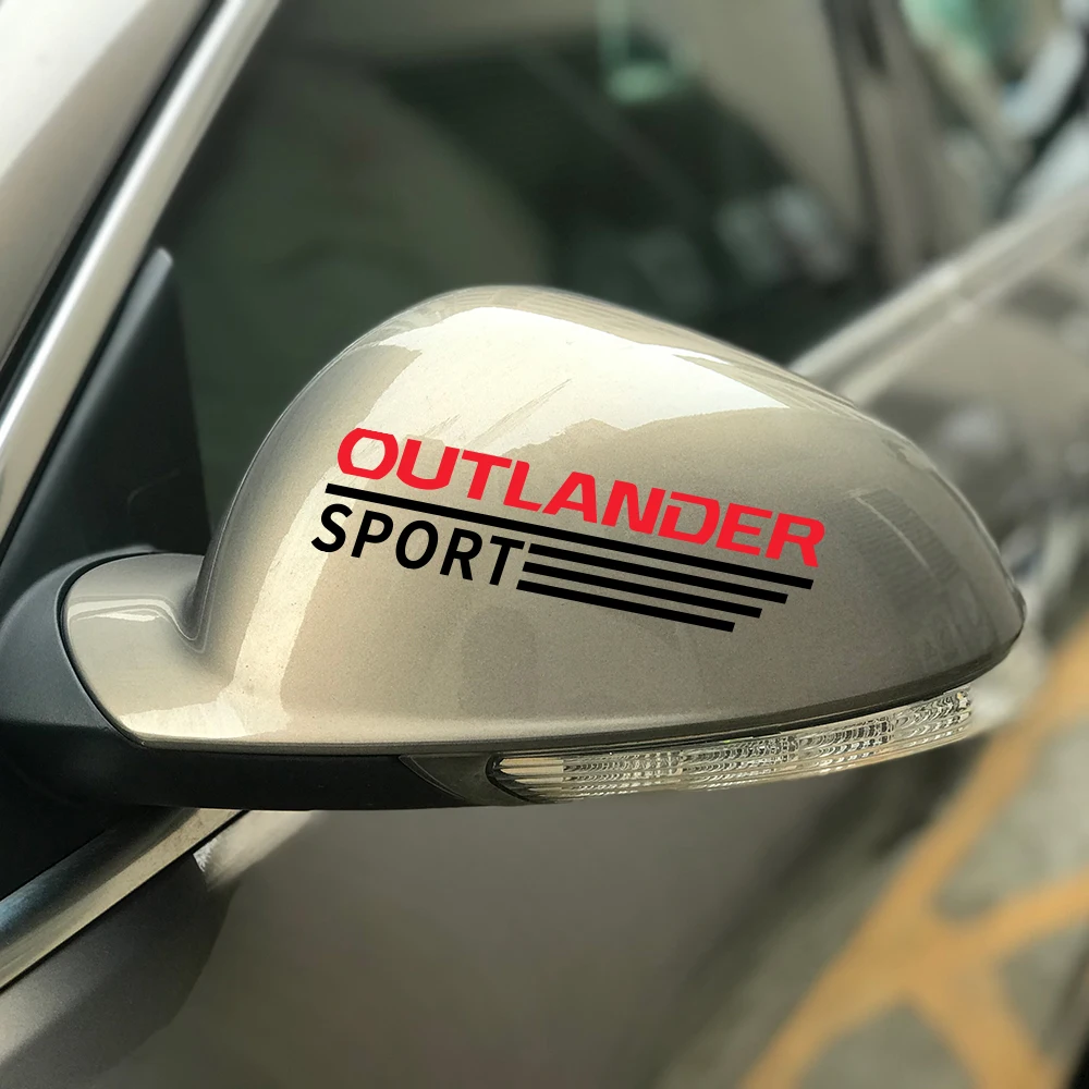 Автомобильные наклейки на зеркало заднего вида для Mitsubishi Ralliart Lancer EX ASX Colt Delica Eclipse