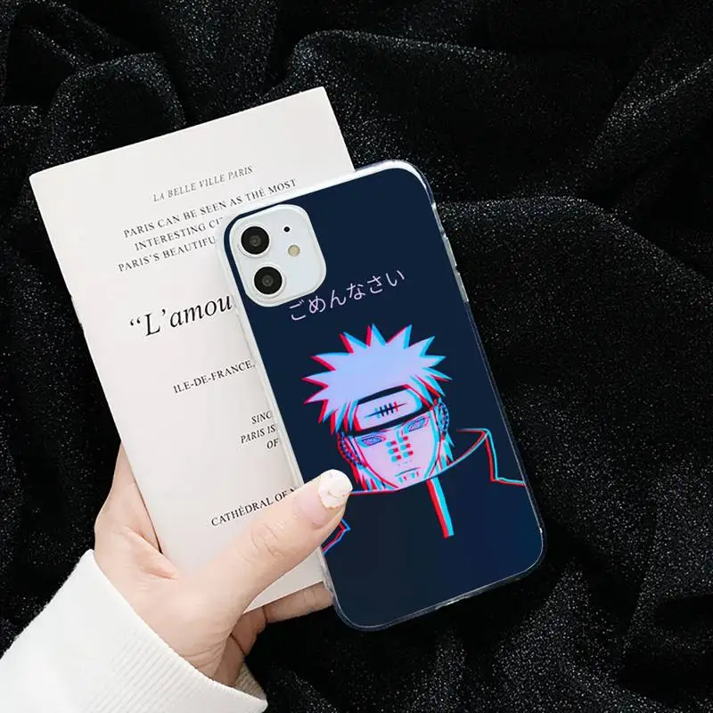 

Anime Sasuke Naruto Soft Phone Case Transparent for iPhone 11 12 Mini Pro MAX . If you choose other models, please leave message
