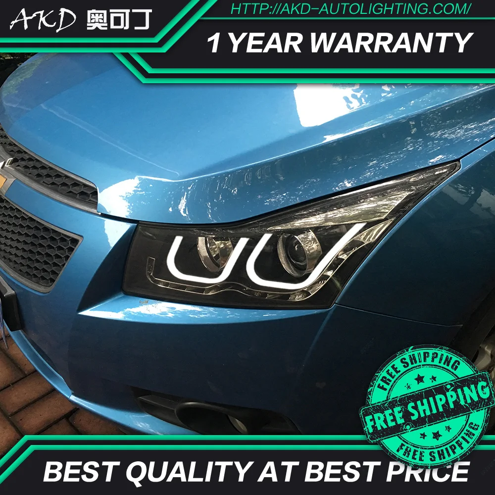 АКД автомобильного тюнинга фары для Chevrolet Cruze седан 2009-2014 светодиодные DRL