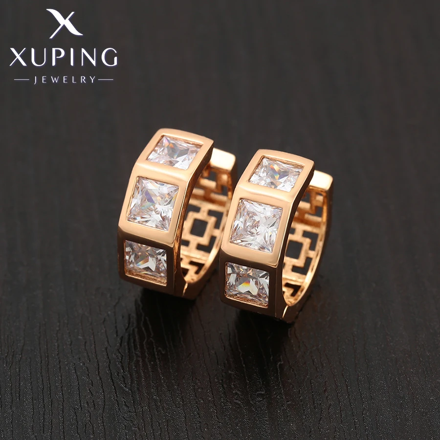 Xuping ювелирные изделия Новое поступление модные простые Стильные серьги для