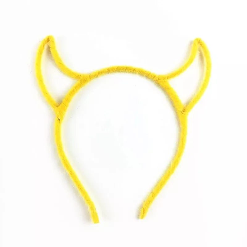 Забавная повязка на голову с рогом дьявола головной убор для праздника карнавала