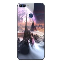 glass case for huawei enjoy 7s phone case phone cover back bumper star sky pattern