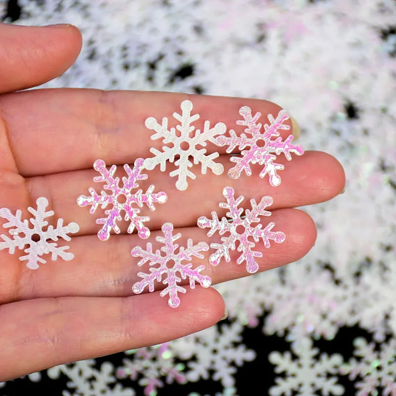 270pcslot mini snowflake confetti ice sequins diy wedding throw christmas home party decor phone case gifts accessories supply free global shipping