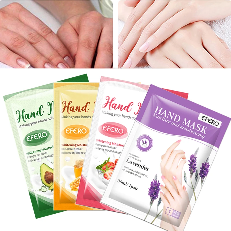 

2Pair Moisturizing Hand Mask Hand Care Exfoliating Nourish Hand Cream Mask Whitening Skin Care Repairing Cuticles Hand Gloves