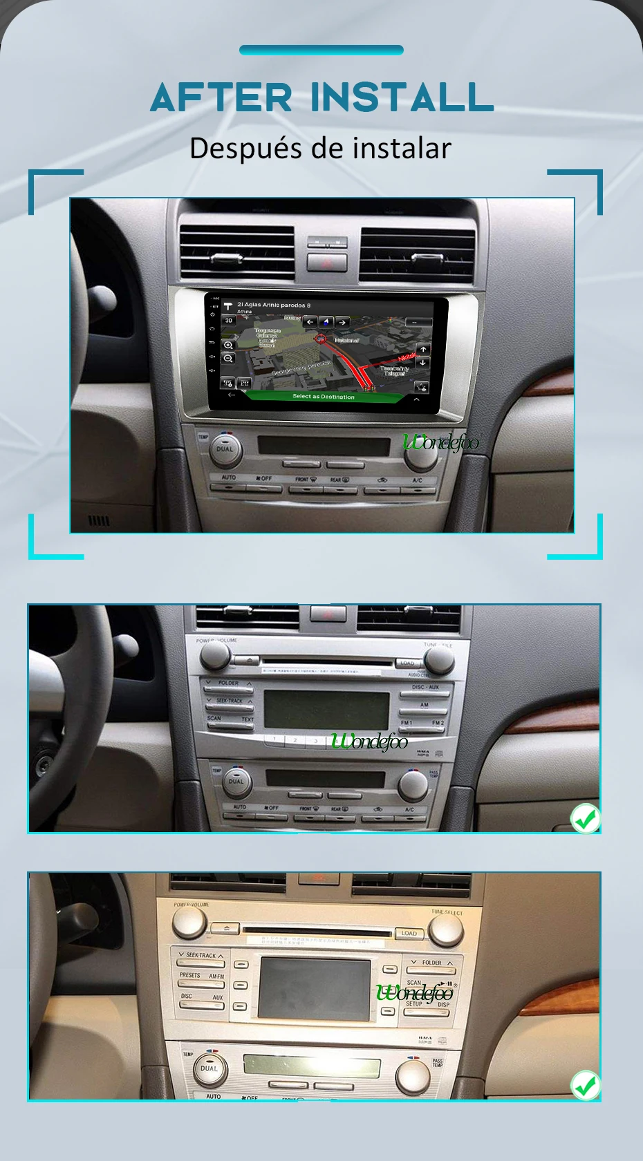 4G 64G 1280*720P Android 9,0 Carplay gps для Toyota Camry 7 XV 40 50 радио 2007-2011 навигационный экран рекордер без DVD плеера