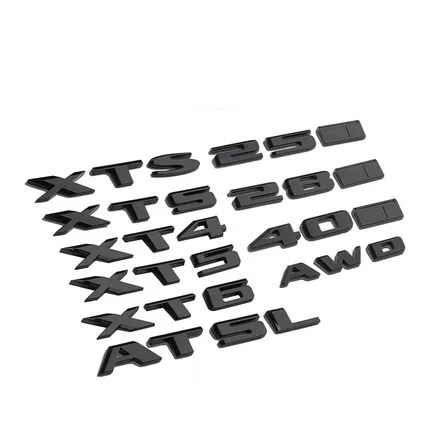 

Black Car Badge Logo Label Trunk Sticker For Cadillac 25T 28T 40T AWD XTS XT6 XT5 CT6 CT5 CT4 ATS Cadillac Rear Sticker Decals