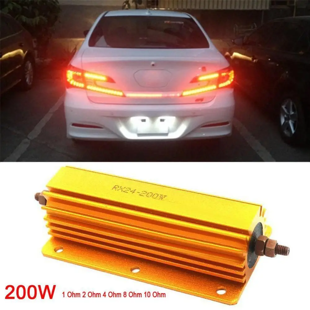 200 Вт мощный металлический резистор 1R 2R 4R 8R 10R 1ohm/2ohm/ 4ohm / 8ohm 10 ohm для лампового