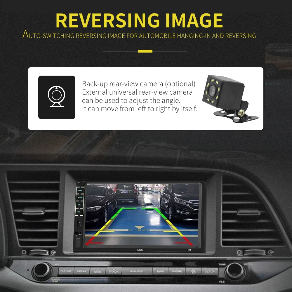 Автомобильная стереосистема 2DIN 7 дюймов Android GPS Navi MP5 плеер Bluetooth Wi Fi FM радио Прямая