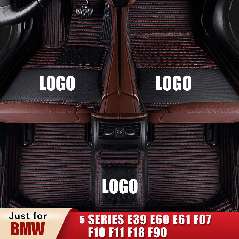 Пользовательские автомобильные коврики для BMW 5 серии 5er F07 F10 F11 F18 F90 G30 F31 518D 520D 525D