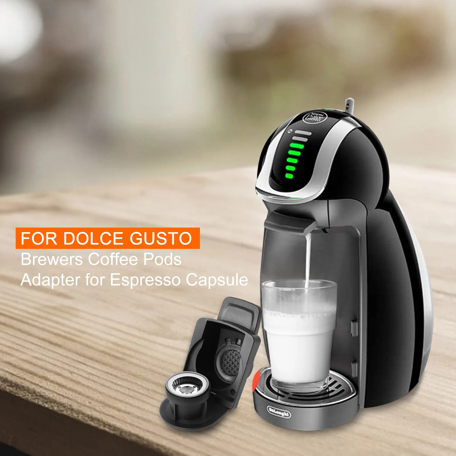 

NEW Coffee Machine accessories For Dolce Gusto Brewers Reusable Coffee Capsule Adapter For Espresso Capsule Crema Maker #WO