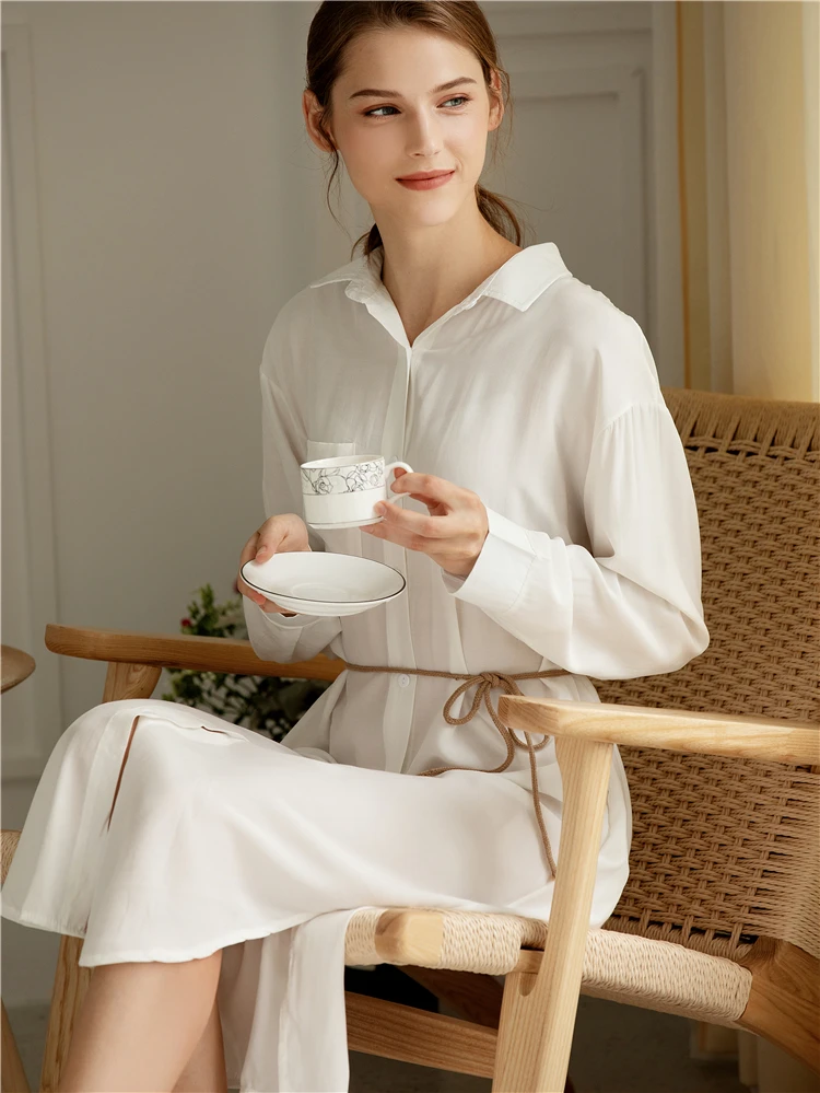 

Mazefeng New 2020 Women Dresses Spring Summer Female Prairie Chic Elegant Dress Pleated Casual Long White Shirt Dress Lace Up