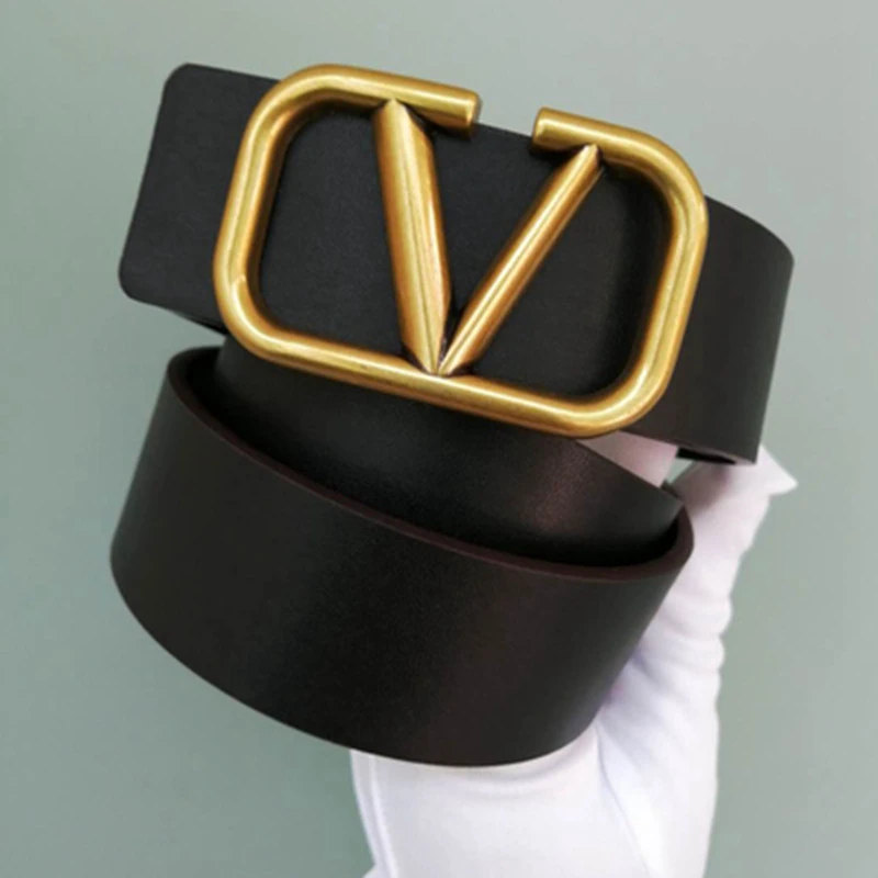 

7cm Width New Style Women Leather Belts Luxury Design Waistband Women Casual Jeans Fashion TideHigh Quality Belt