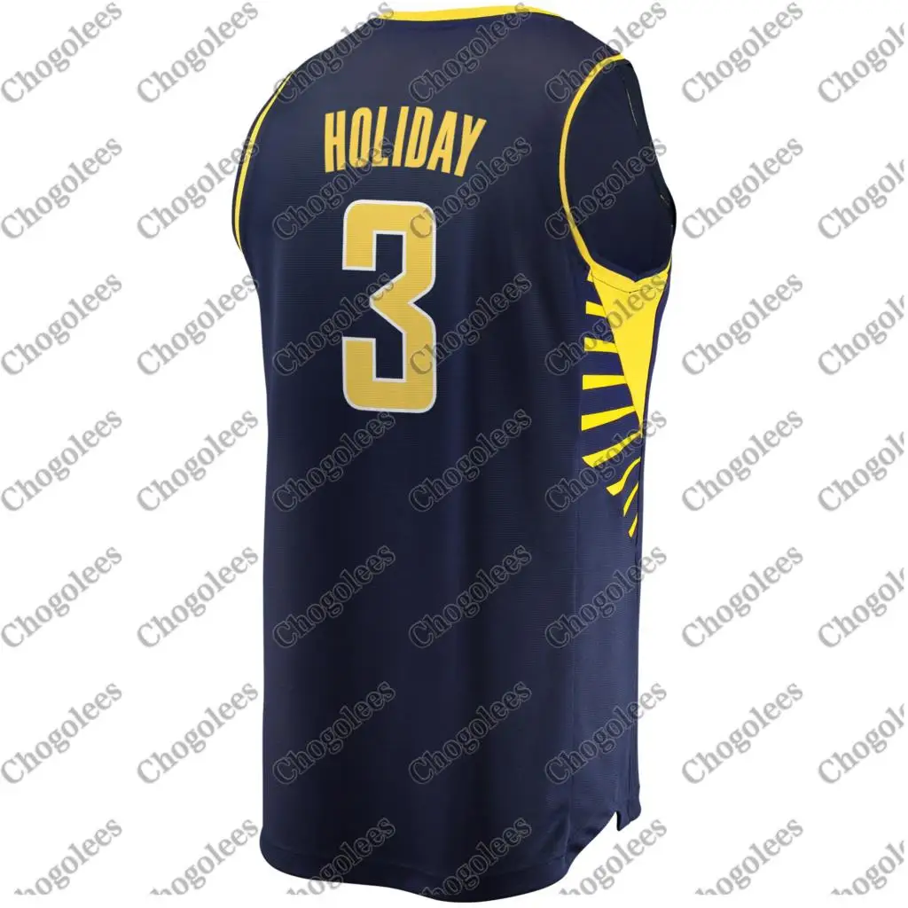 

Men Basketball Jersey Aaron Holiday Indiana Branded Fast Break Jersey Icon Edition Navy