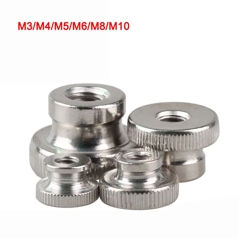 

Carbon Steel Ni-plated/Zinc Platied Knurled Thumb Nuts Thin/High Head Types Hand Grip Knobs Nut M3~M10