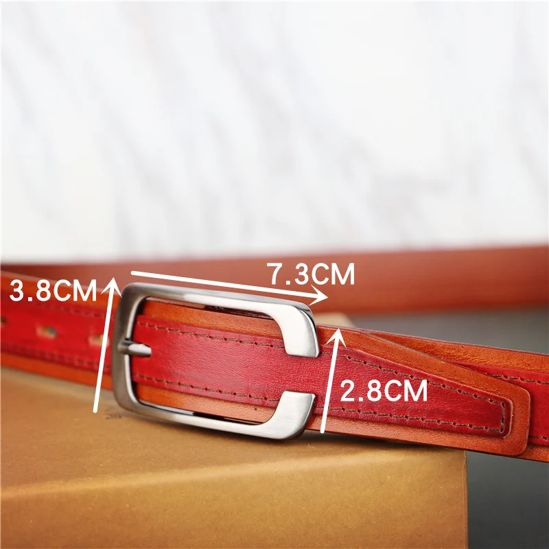 Belts for Women Luxury Designer Brand Retro Hand Stitching Cowhide Fashion Wild  Jeans Belt