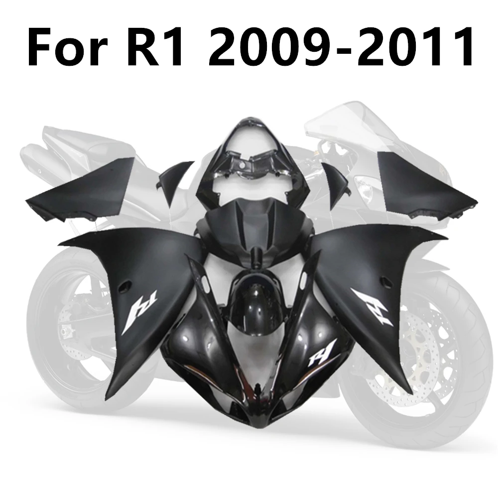 

Motorcycle for Yamaha YZF1000 R1 2009-2011 Full Fairing Kits Matte Black R1 09-10-11 Bodywork Cowling Kit Injection