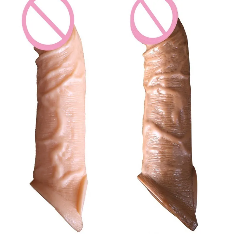 Многоразовые презервативы фаллоимитатор манжета костюм секс игрушки насадка на