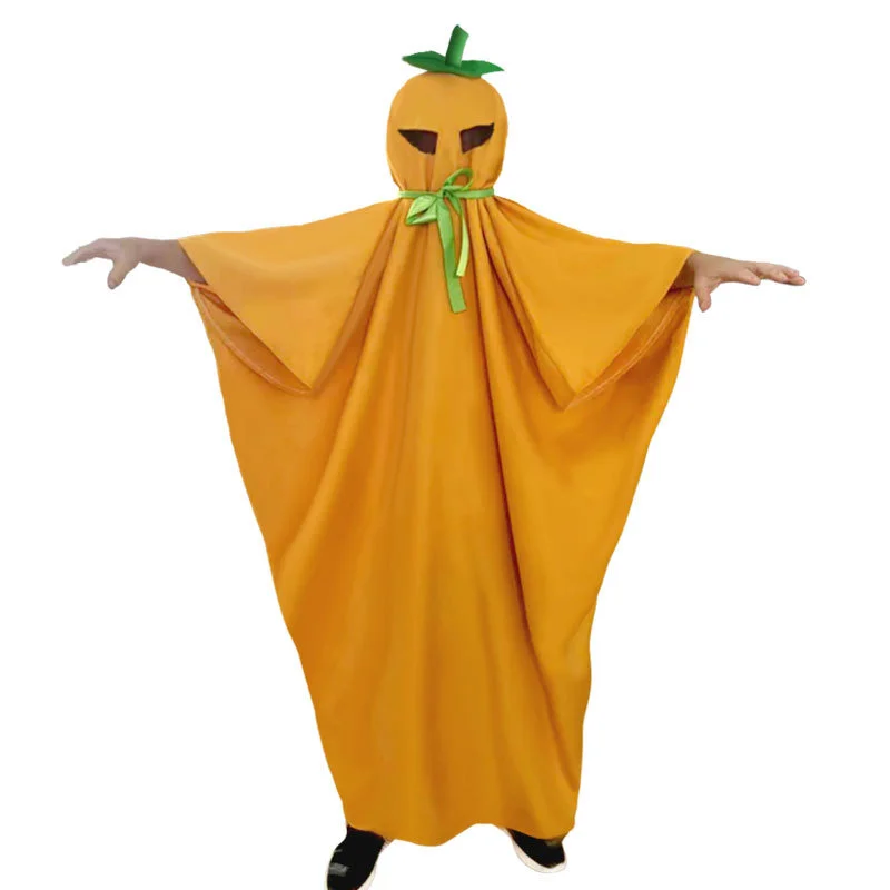 

Halloween Pumpkin Cloak Funny Holiday Ghost Cosplay Costume Monsters Uniform Carnival Party Costume For Children Adult