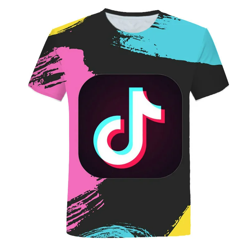 

Boys and girls 2021 new net red fashion casual short sleeve T-shirt, summer clothing 3D sports cartoon children's T-shirt