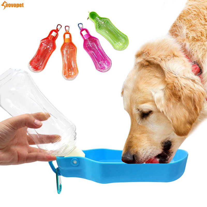 ПЭТ складной поилка собака кошка для путешествий портативный бутылка питьевой