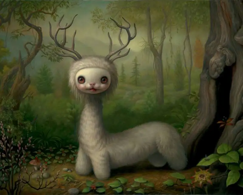 Mark Ryden детская необычная Темный мир жуткий мультфильм HD живопись холст плакат картина настенное изображение, принт украшения для дома спальни - Цвет: MR036