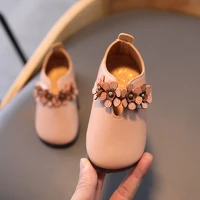fashion flower child girl dress princess shoes for baby dance kids spring pu leather soft bottom toddler shoe 1 2 3 4 5 6 year