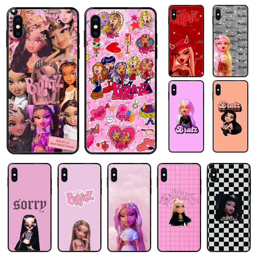 Милый чехол для телефона с изображением куклы Братц iphone 4 4s 5 5S SE 5C 6 6S 7 8 plus X XS XR 11 PRO