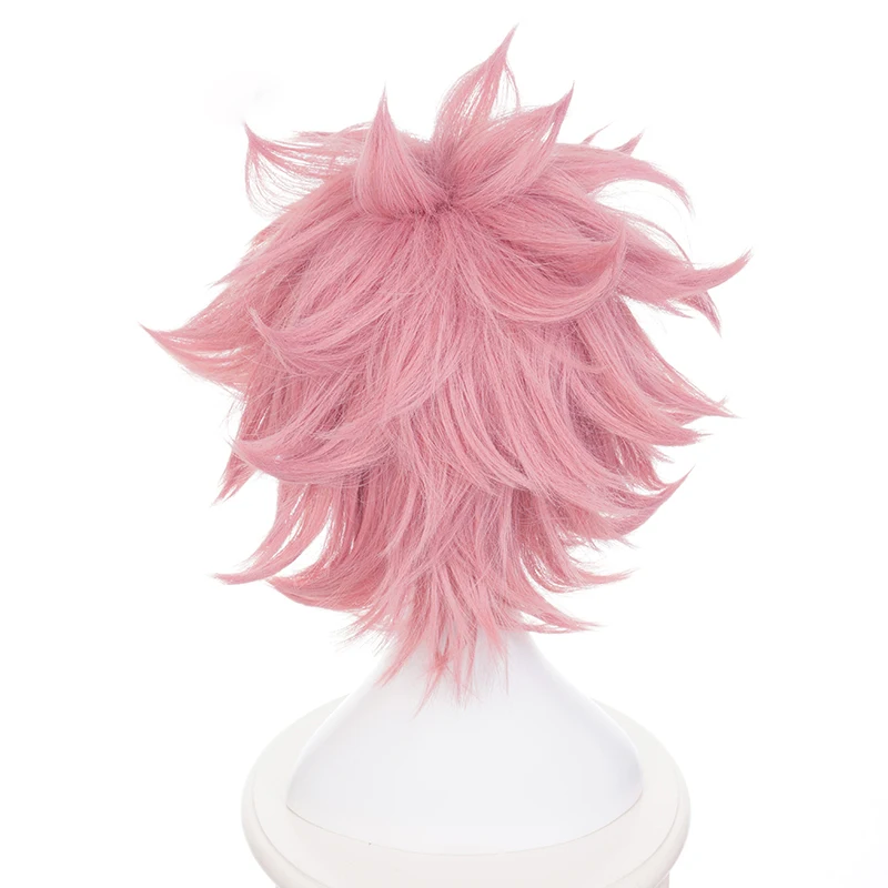 

Boku no Hero Academia Mina Ashido Wig Cosplay Costume My Hero Academia Men Women Short Synthetic Hair Wigs+wig cap