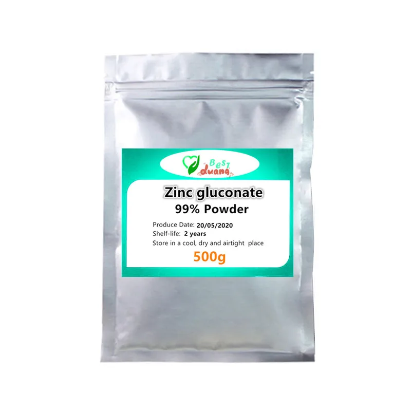 

50g-1000g Nutrition Enhancers 99% Zinc Gluconate Powder,Antioxidation and Immunity Enhancement,Free Shipping