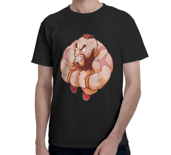 Футболка Zangief S для тренажерного зала, футболка для геймеров Ryu Ken Street в стиле ретро, футболка для любителей спортзала, Россия