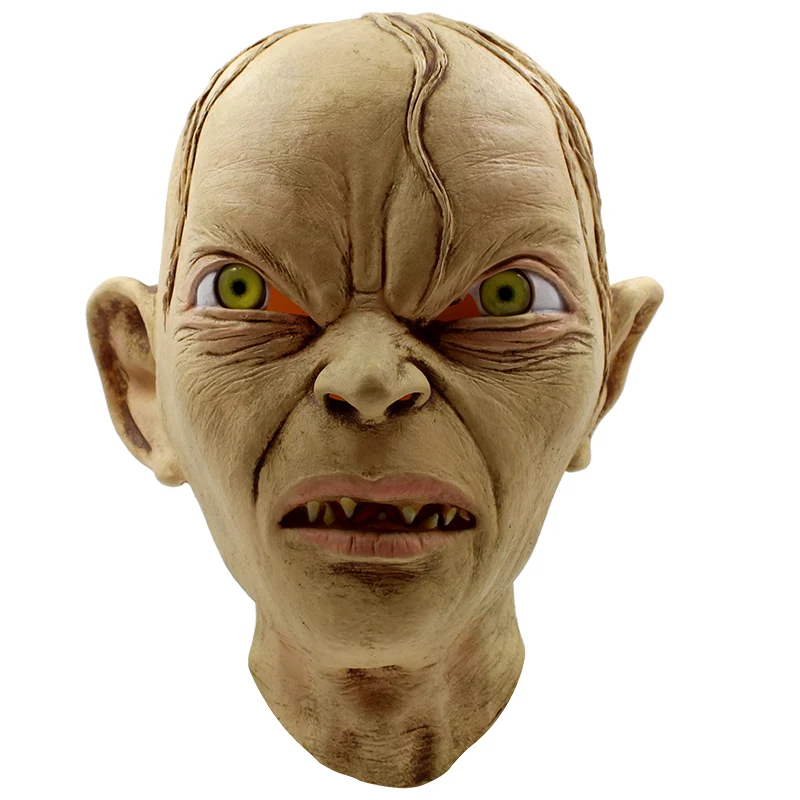 Фильм Голлум Косплей Маска латекс Властелин колец рычание Smeagol Хэллоуин Вечерние
